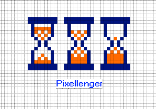 Песочные часы по клеточкам