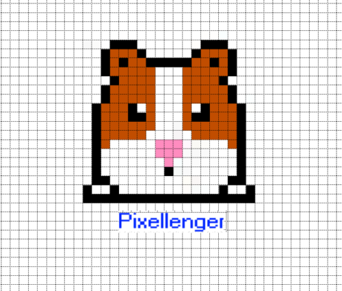 Милый Хомячок по клеточкам